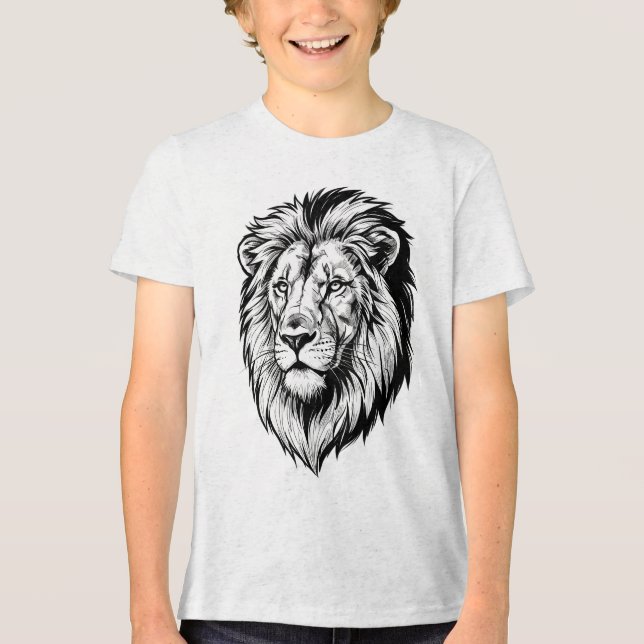 Majestic Lejon Head T Shirt (Framsida)