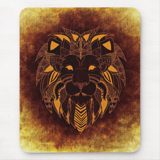 Majestic Lejon Mousepad - Power & Elegance Musmatta (Framsidan)