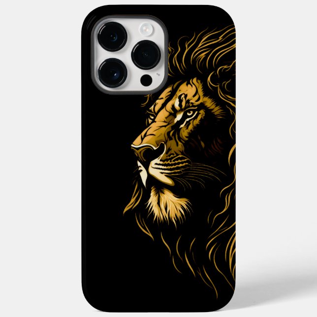 Majestic Lejon's Ansikte Fodral-Mate iphone case (Baksida)
