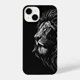 Majestic Lejon's Ansikte iPhone 14 Fodral