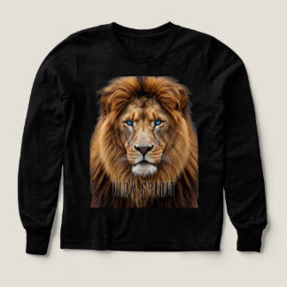 Majestic Lion Face with Blue Eyes | Wildlife Anima T Shirt