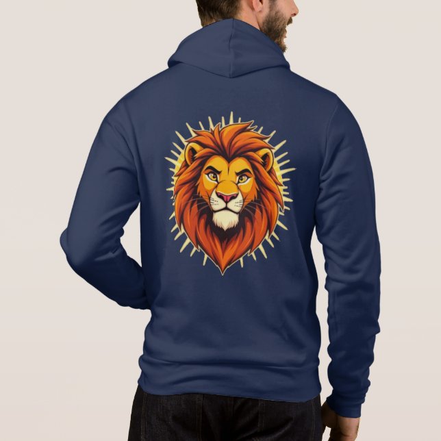 Majestic Lion – King of Power and Authority T Shirt (Baksida)