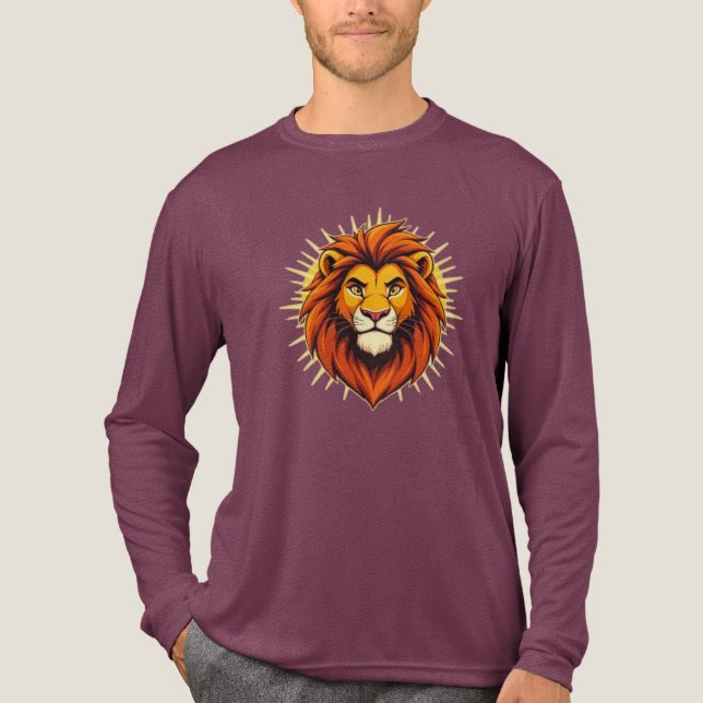 Majestic Lion – King of Power and Authority T Shirt (Framsida)