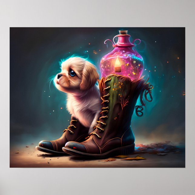 Majestic Little Hund och Boots Poster (Framsidan)