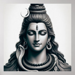 Majestic Lord Shiva - The Einternal Yogi Poster