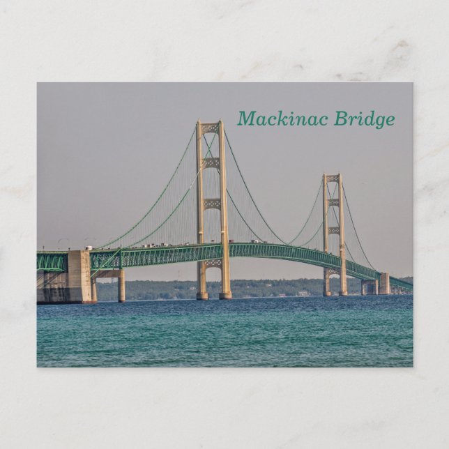 Majestic Mackinac Bridge Vykort (Framsida)