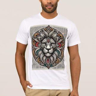 Majestic Mandala Lejon T Shirt