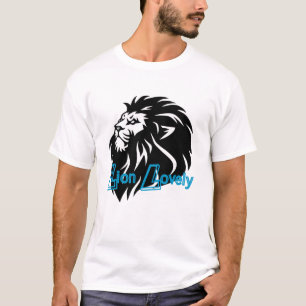 Majestic Mane: Unik Lejon T-Shirt-design T Shirt