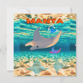 Majestic Manta Ray Design, Oceanic Majesty Inbjudningar