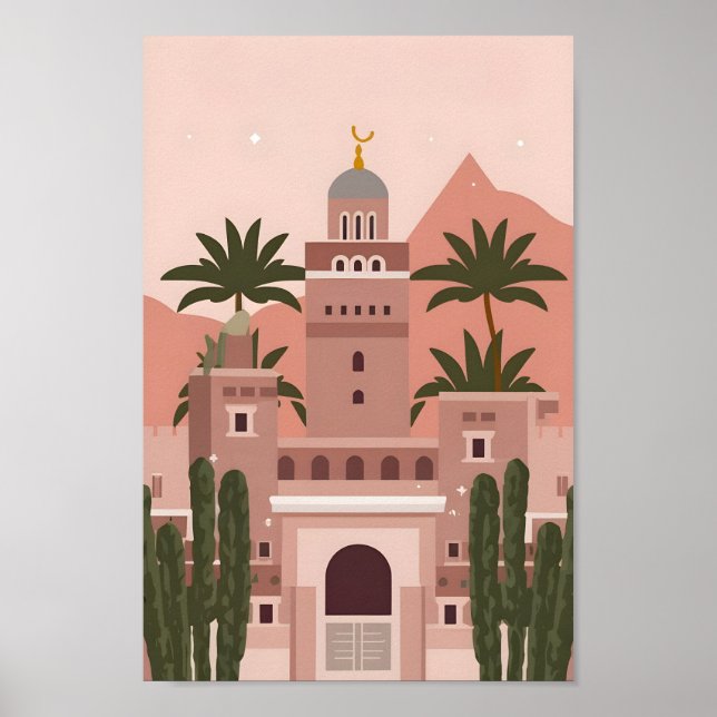Majestic Marrakech City Elegance 4K Views Poster (Framsidan)