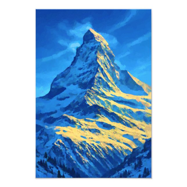 Majestic Matterhorn Iconic Alpine Peak Fototryck (Framsidan)