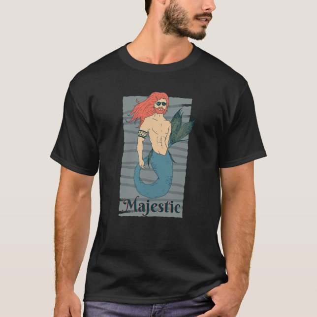 Majestic Merman T Shirt (Framsida)