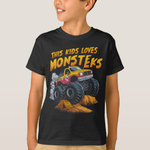 Majestic Monster Lastbil erövrar Dirt Mountain T Shirt