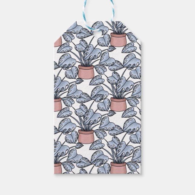 Majestic monstera presentetikett (Framsidan)