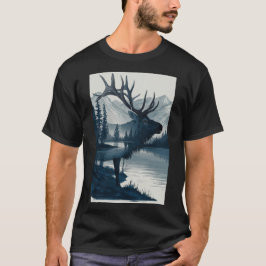 ’Majestic Mountain Hjort T-Shirt’ T Shirt