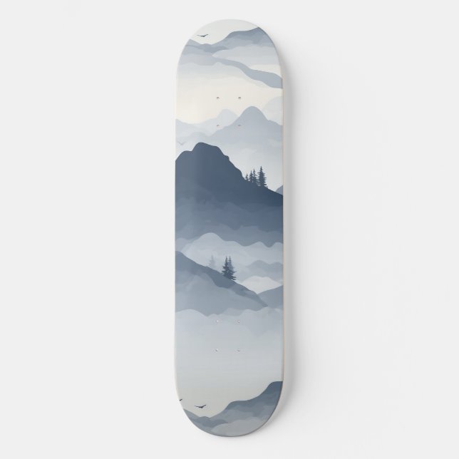 Majestic Mountain liggande Mini Skateboard Bräda 18,5 Cm (Framsida)
