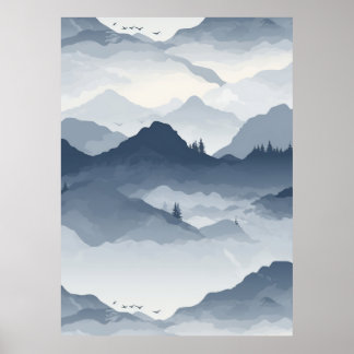 Majestic Mountain liggande Poster