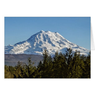 Majestic Mt. Rainier Hälsningskort