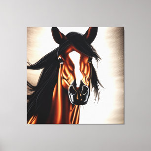 Majestic Mustang - frihetens sprit Canvastryck