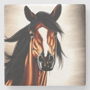 Majestic Mustang - frihetens sprit Stenunderlägg