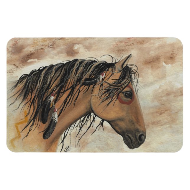 Majestic Mustang Horse av BiHrLe Magnet (Horisontell)