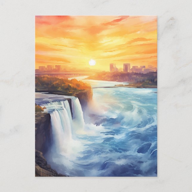 Majestic Niagara Falls #13 Vykort (Framsida)
