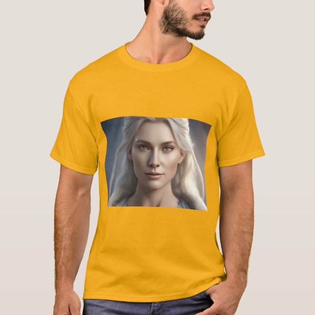 Majestic Nordic Woman T Shirt (Framsida)