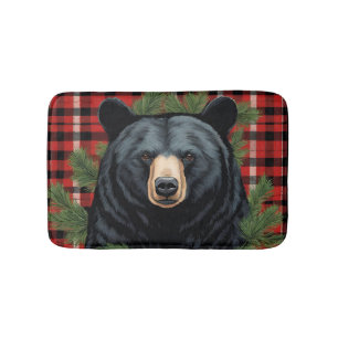 Majestic Northern Black Bear Bath Mat Badrumsmatta