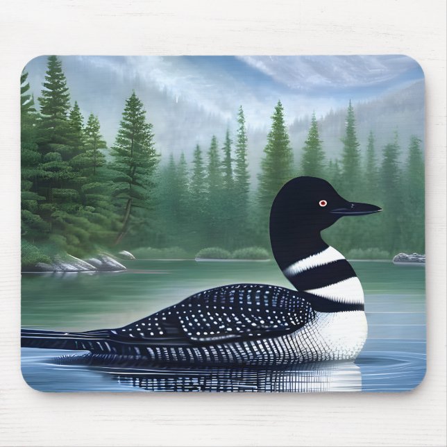 Majestic Northern Wilderness Loon Musmatta (Framsidan)