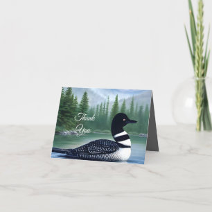 Majestic Northern Wilderness Loon Tack Kort