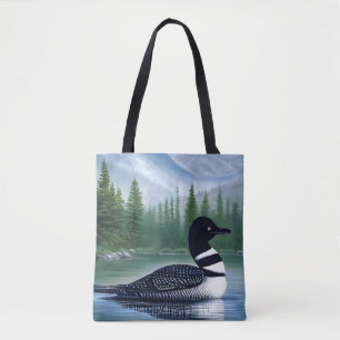 Majestic Northern Wilderness Loon Tygkasse