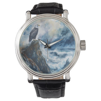 Majestic Örn bortser från havet Armbandsur