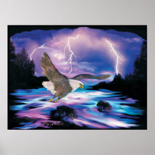 Majestic Örn Soaring Poster