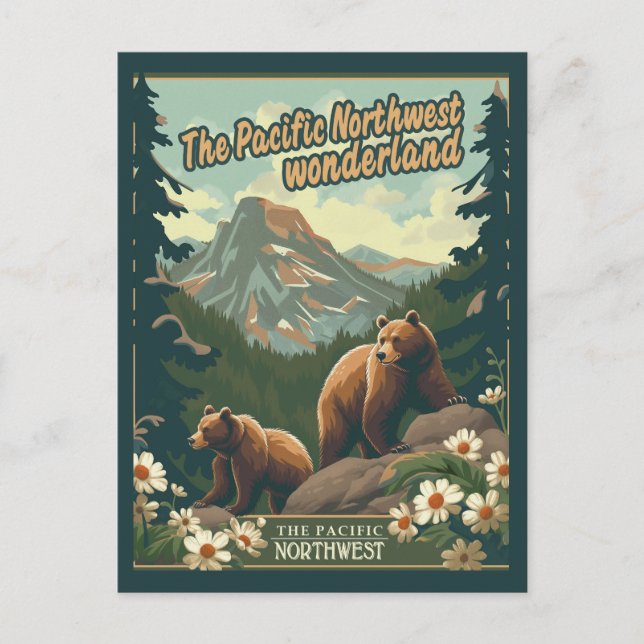 Majestic Pacific Northwest Vykort (Framsida)