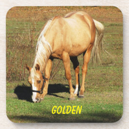 Majestic Palomino Horse - Fin Art Photography Underlägg