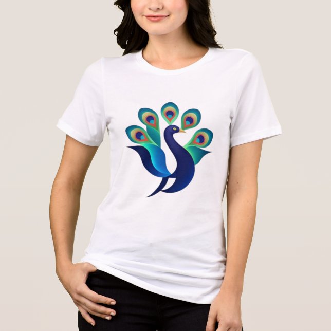 Majestic Peacock - Färg of Elegance Tee (Framsida)