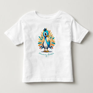 Majestic Peacock med Colorful Svan T Shirt