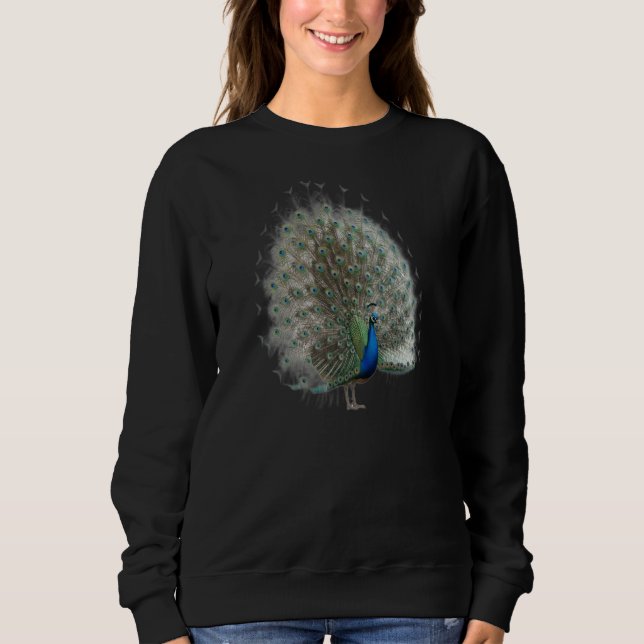 Majestic Peacock med Colorful Svan T Shirt (Framsida)