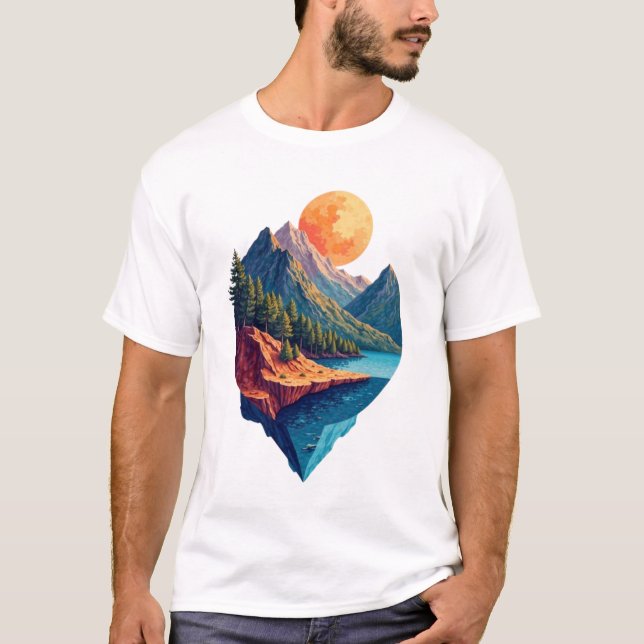 Majestic Peaks T Shirt (Framsida)
