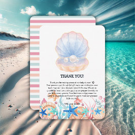Majestic Pearl under Sea Baby Shower Tack Kort