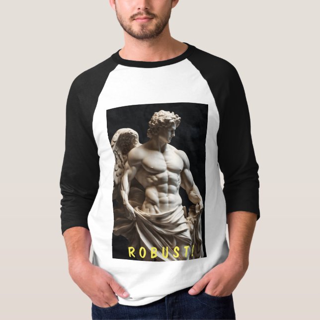 "Majestic Physique: Grekiska Guds inspirerade musk T Shirt (Framsida)