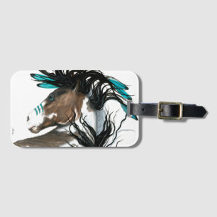 Majestic Pinto Horse by Bihrle Bagagebricka