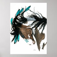 Majestic Pinto Horse by Bihrle