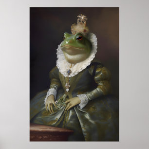 Majestic Queen Frog poster