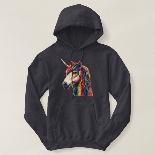 Majestic Rainbow Unicorn Tee - Magic you can Bära (Design framsida)