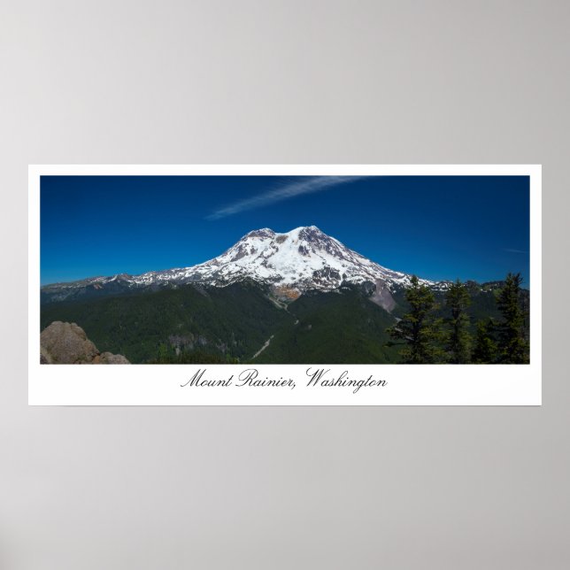 Majestic Rainier Panorama Poster (Framsidan)