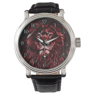 Majestic Red Lejonare Armbandsur