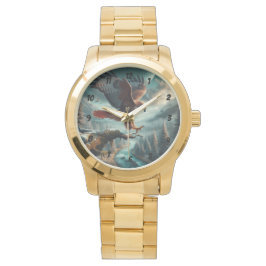 Majestic Red Tails Hawk Soaring Armbandsur