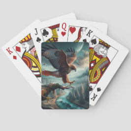 Majestic Red Tails Hawk Soaring Casinokort