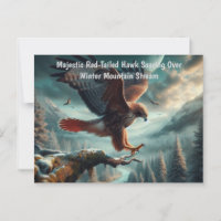 Majestic Red Tails Hawk Soaring